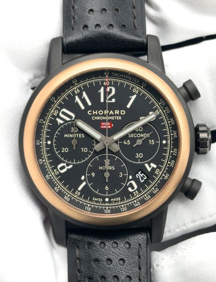 Chopard Mille Miglia Classic Racing 2020 L. E. 42MM Black Dial Leather Strap (168589-6002)