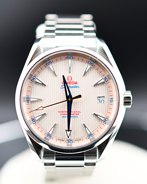2016 Omega Seamaster Aqua Terra 150M Master Golf Ryder Cup Edition Silver Dial Steel Bracelet (231.10.42.21.02.004)