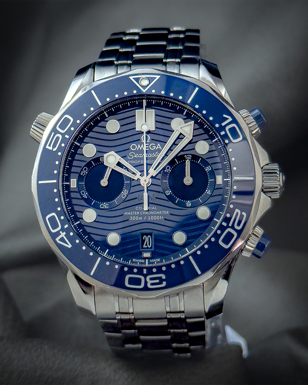 Omega Seamaster Diver 300M Chronograph 44MM Blue Dial Steel Bracelet (210.30.44.51.03.001)