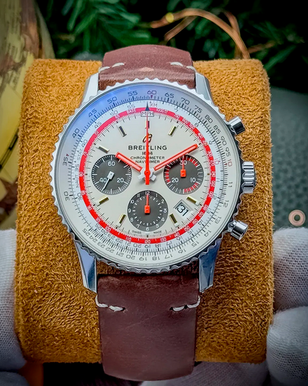 2020 Breitling Navitimer "Trans World Airlines" 43MM Silver Dial Leather Strap  (AB01219A1G1X2)
