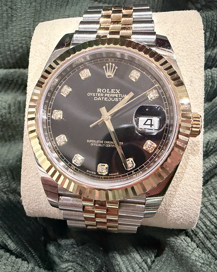 2018 Rolex Datejust 41MM Black Dial Two-Tone Jubilee Bracelet (126333)