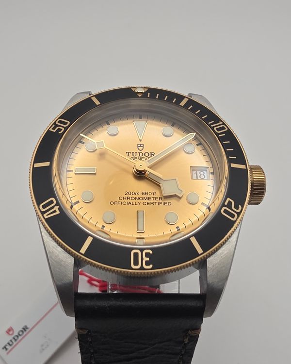 No Reserve - 2025 Tudor Black Bay S&G 41MM Champagne Dial Leather Strap (79733N)