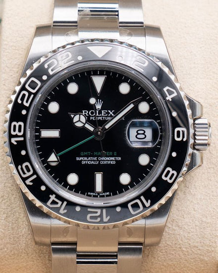 2010 Rolex GMT-Master II 40MM Black Dial Oyster Bracelet (116710LN)