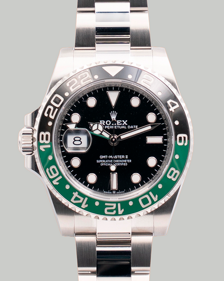 2024 Rolex GMT-Master II “Sprite” 40MM Black Dial Oyster Bracelet (126720VTNR)