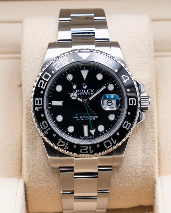2012 Rolex GMT-Master II 40MM Black Dial Oyster Bracelet (116710LN)