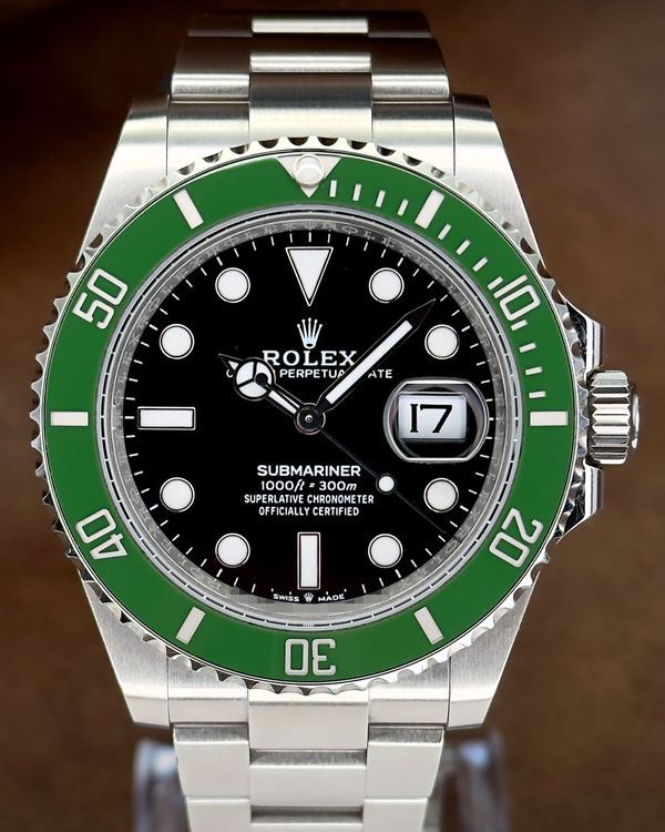 No Reserve -2024 Rolex Submariner Date "Starbucks" 41MM Black Dial Oyster Bracelet (126610LV)