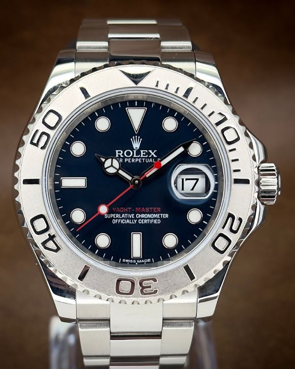 No Reserve - 2016 Rolex Yacht-Master 40MM Blue Dial Oyster Bracelet (116622)