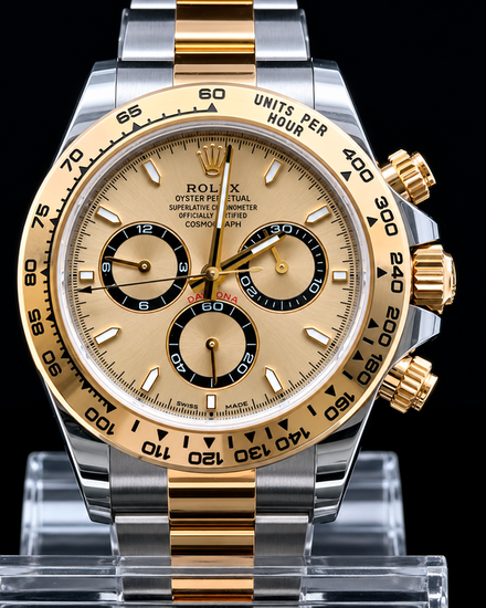 2025 Rolex Cosmograph Daytona 40MM Champagne Dial Two-Tone Oyster Bracelet (126503)