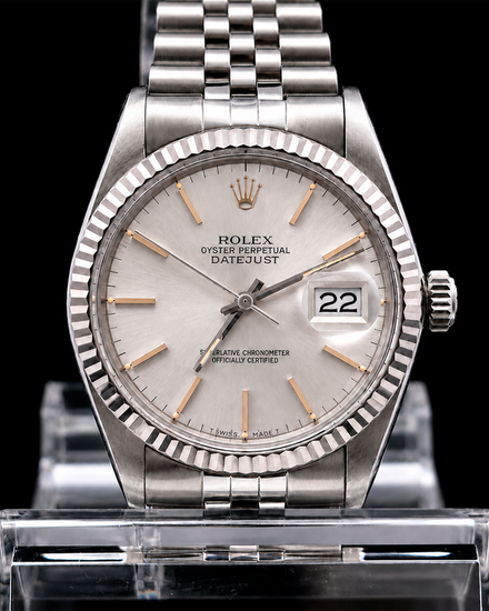 Rolex Datejust 36MM White Dial Steel Jubilee Bracelet (16234)