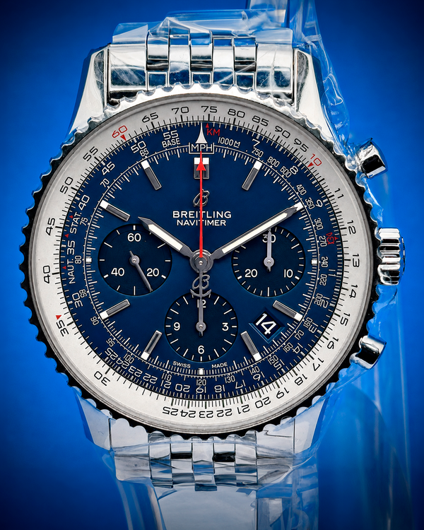 2026 Breitling Navitimer B01 Chronograph 43MM Blue Dial Steel Bracelet (AB0121211C1A1)