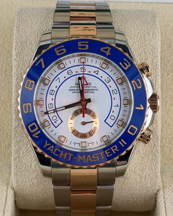 2012 Rolex Yacht-Master II 44MM White Dial Two-Tone Oyster Bracelet (116681)