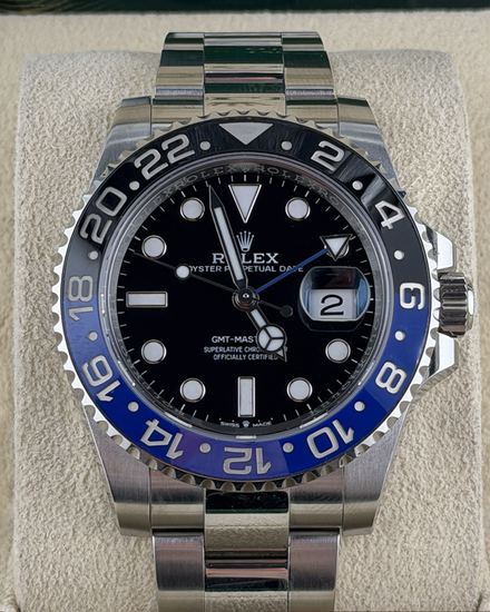 2024 Rolex GMT-Master II "Batman" 40MM Black Dial Oyster Bracelet (126710BLNR)