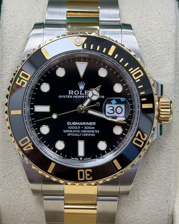 2025 Rolex Submariner Date 41MM Black Dial Two-Tone Oyster Bracelet (126613LN)