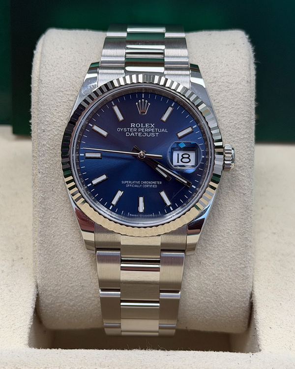 2025 Rolex Datejust 36MM Blue Dial Oyster Bracelet (126234)