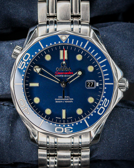 No Reserve - 2020 Omega Seamaster Diver 300M 41MM Blue Dial Steel Bracelet (212.30.41.20.03.001)