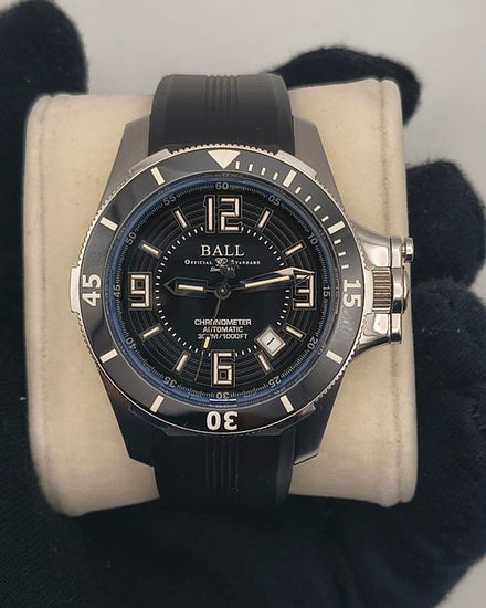 Ball Engineer Hydrocarbon 42MM Black Dial Rubber Strap (DM2136A-PCJ-BK)