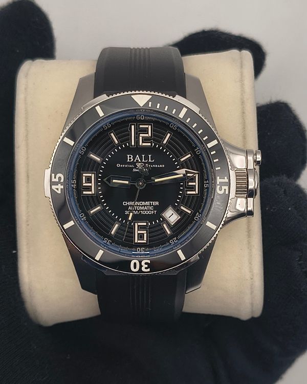 Ball Engineer Hydrocarbon 42MM Black Dial Rubber Strap (DM2136A-PCJ-BK)
