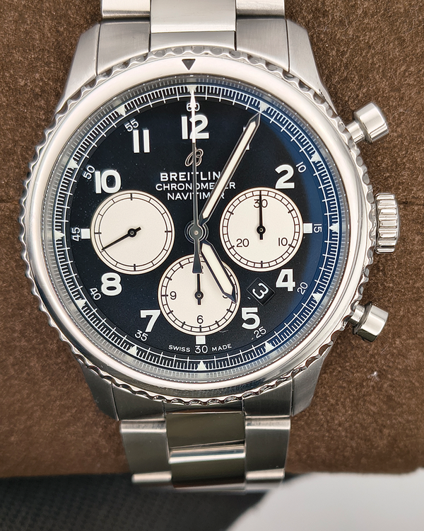 Breitling Navitimer 8 B01 Chronograph 43MM Black Dial Steel Bracelet (AB0117)