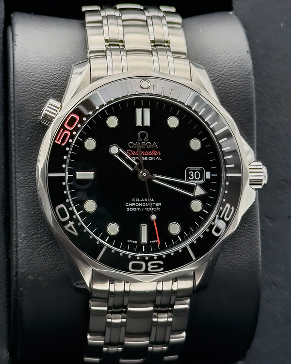 No Reserve - 2012 Omega Seamaster Diver 300M "James Bond" 50th Anniversary L.E. 41MM Black Dial Steel Bracelet (212.30.41.20.01.005)