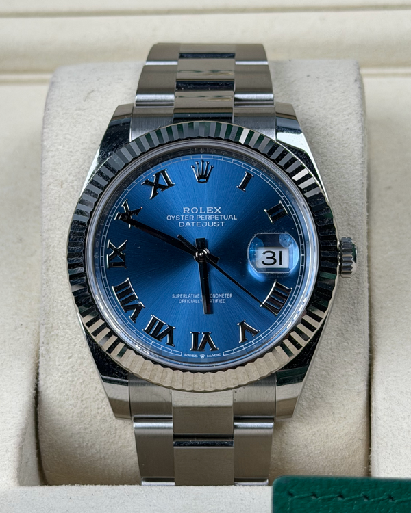 2025 Rolex Datejust 41MM Blue Dial Oyster Bracelet (126334)