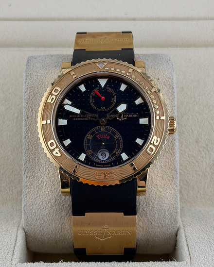 Ulysse Nardin Marine Diver 40MM Blue Dial Rubber Strap (266-58-3/92)