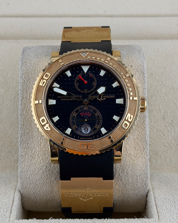 Ulysse Nardin Marine Diver 40MM Black Dial Rubber Strap (266-58-3/92)