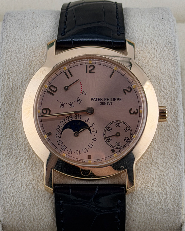 Patek Philippe Complications 36MM Salmon Dial Leather Strap (5055R-001)