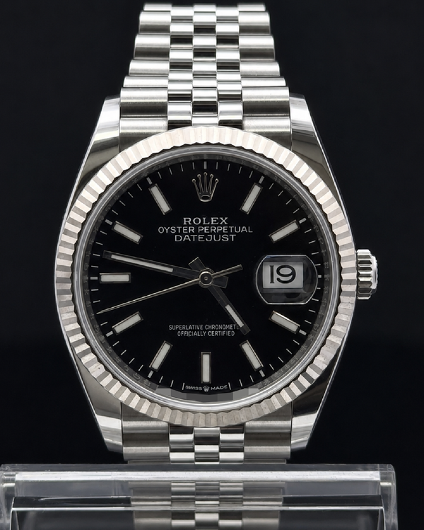 2022 Rolex Datejust 36MM Black Dial Oyster Bracelet (126234)