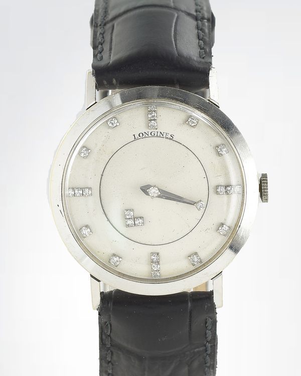 Longines Vintage MM Silver Dial Aftermarket Leather Strap (unknown)