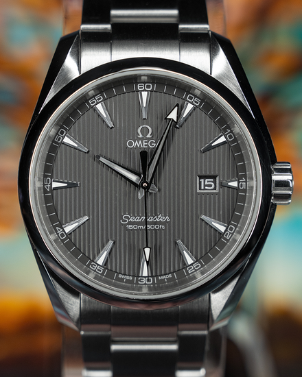 No Reserve - Omega Seamaster Aqua Terra 150M 38.5MM Quartz Grey Dial Steel Bracelet (231.10.39.61.06.001)
