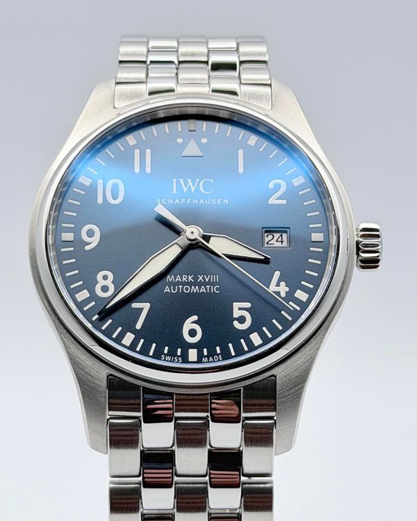 2021 IWC Schaffhausen Pilot Mark XVIII "Le Petit Prince" 40MM Blue Dial Steel Bracelet (IW327016)