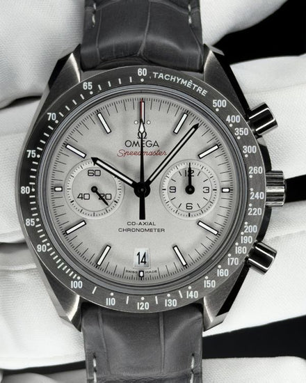 2015 Omega Speedmaster Dark Side of the Moon "Grey Side of the Moon" 44.25MM Grey Dial Leather Strap (311.93.44.51.99.001)