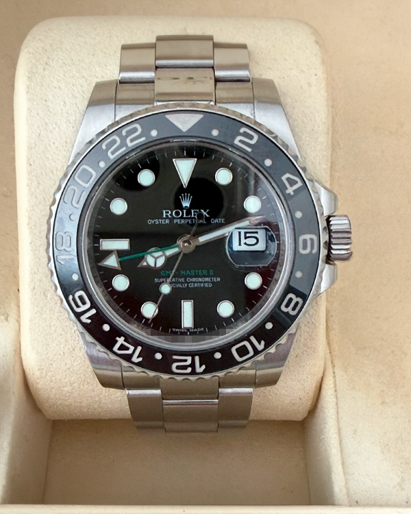 Rolex GMT-Master II 40MM Black Dial Oyster Bracelet (116710)