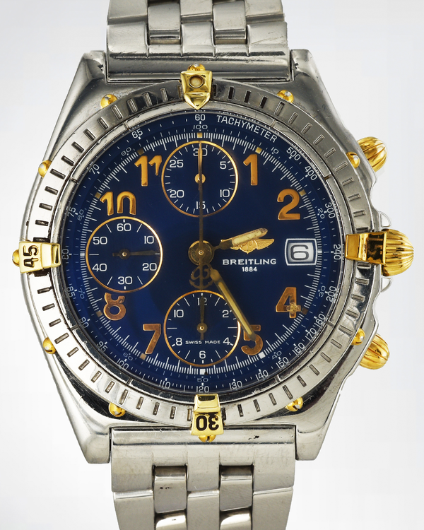 Breitling Chronomat 39MM Blue Dial Steel Bracelet (B13050.1)