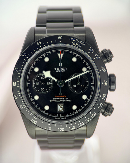 2025 Tudor Black Bay Chrono Dark "All Blacks" S.E. 41MM Black Dial Steel Bracelet (79360DK)