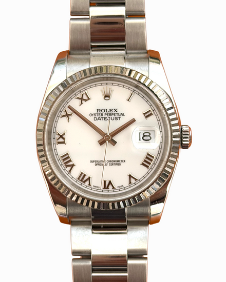 2006 Rolex Datejust 36MM White Dial Oyster Bracelet (116234)