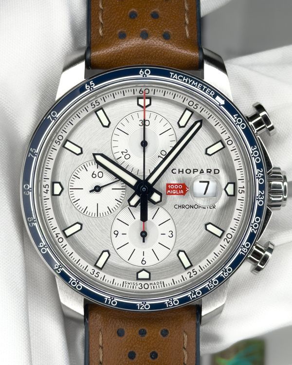 2023 Chopard Mille Miglia GTS Race L. E. 44MM Silver Dial Leather Strap (168571-3010)