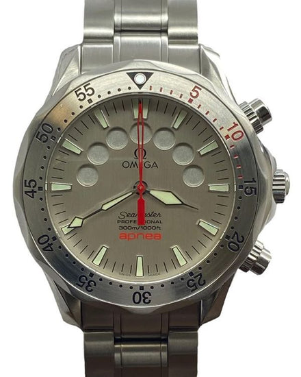 Omega Seamaster Apnea "Jacques Mayol" 41.5MM Silver Dial Steel Bracelet (2595.30.00)