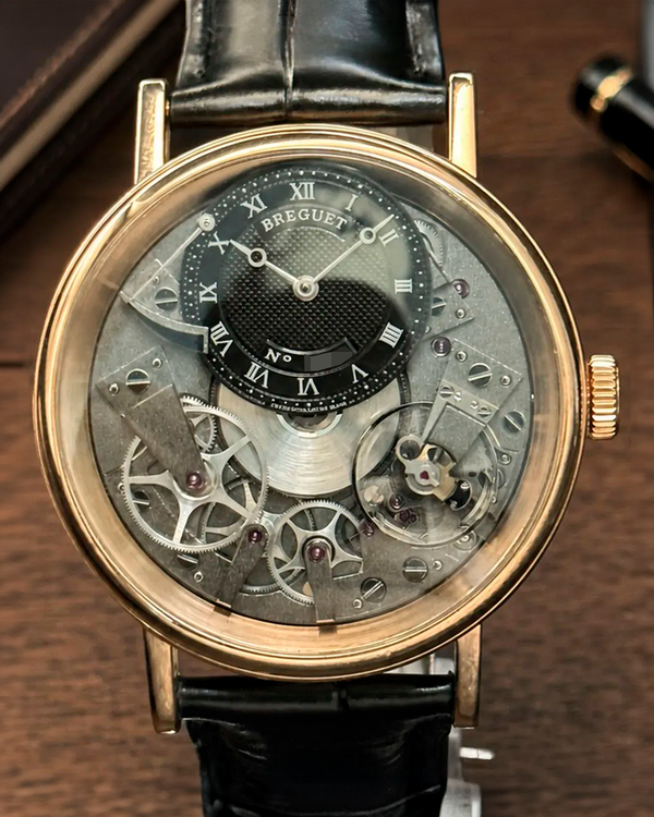2024 Breguet Tradition 40MM Skeleton Dial Leather Strap (7057BR/G9/9W6)