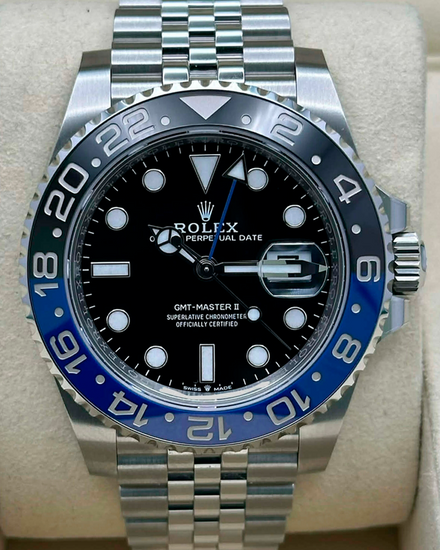 2023 Rolex GMT-Master II "Batgirl" 40MM Black Dial Jubilee Bracelet (126710BLNR)