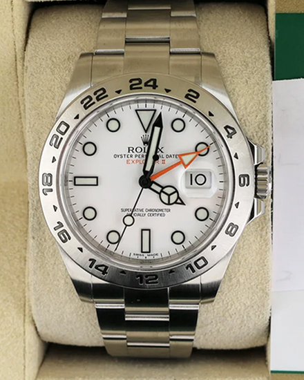 2016 Rolex Explorer II "Polar" 42MM White Dial Oyster Bracelet (216570)