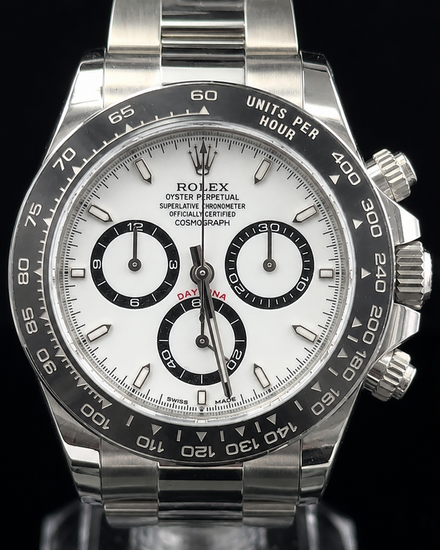 2021 Rolex Cosmograph Daytona "Panda" 40MM White Dial Oyster Bracelet (126500LN)