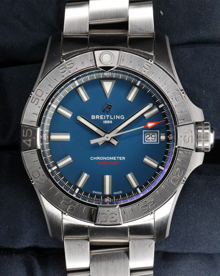 No Reserve - 2026 Breitling Avenger 42MM Blue Dial Steel Bracelet (A17328)