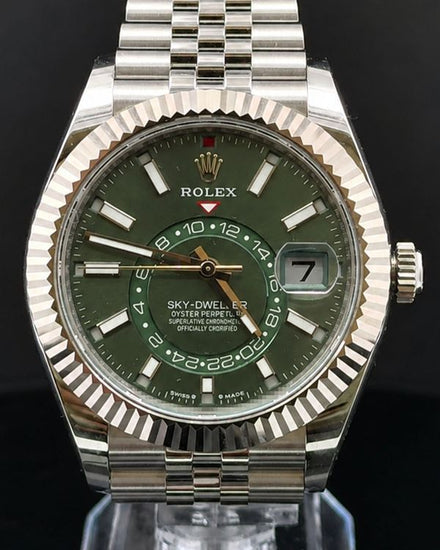 2026 Rolex Sky-Dweller 42MM Green Dial Jubilee Bracelet (336934)