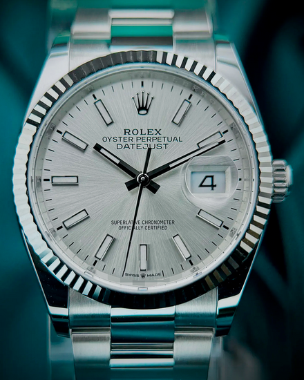 2026 Rolex Datejust 36MM Silver Dial Oyster Bracelet (126234)