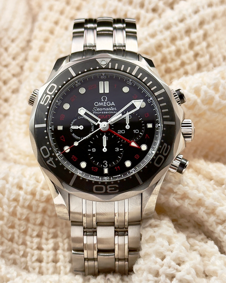 2021 Omega Seamaster Diver 300M 44MM Black Dial Steel Bracelet (212.30.44.52.01.001)