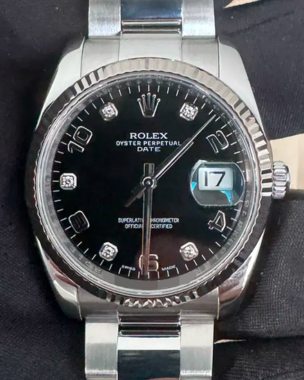 2016 Rolex Datejust 36MM Black Dial Oyster Bracelet (116234)