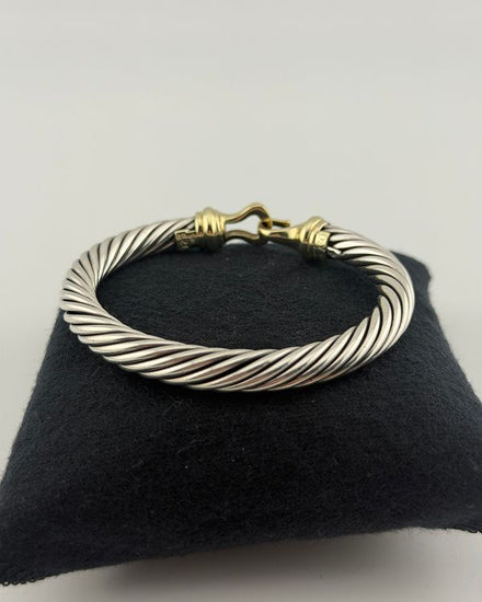 No Reserve - David Yurman Bracelet Silver and Yellow Gold Size 6 (Bracelet)