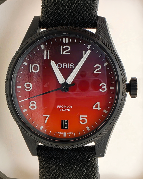 Oris ProPilot "Coulson" L.E. 41MM Orange Dial Textile Strap (01 400 7784 8786-Set)