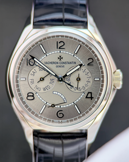 2022 Vacheron Constantin Fiftysix Day-Date 40MM Grey Dial Leather Strap (4400E/000A-B437)